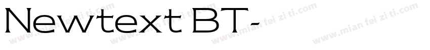 Newtext BT字体转换